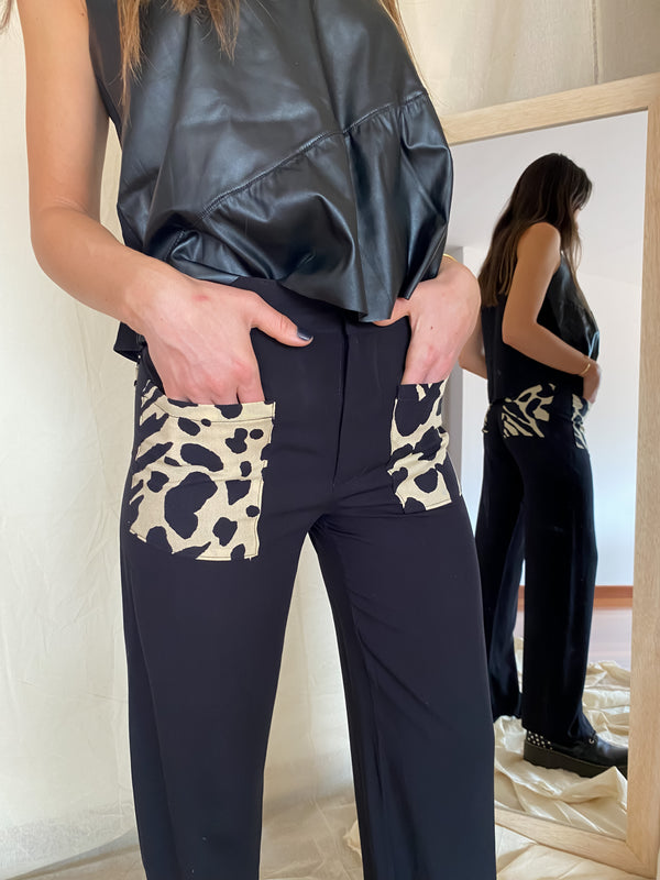 Pantalón cheetah black